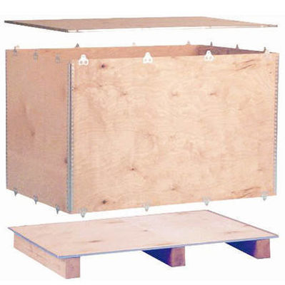 Harga yang pantas Fumigasi Kotak Kayu Pallets Plywood Box Fumigated Kasus Kayu Untuk Mudah Angkat on line