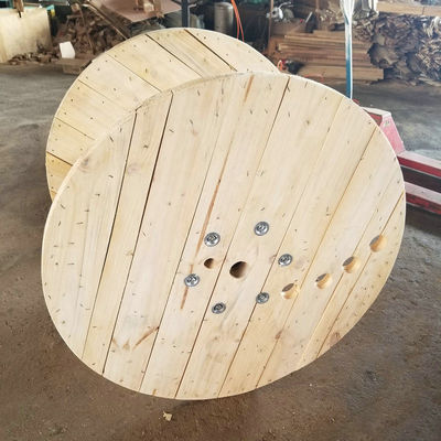 Harga yang pantas 4 Way Wooden Cable Reel Bulat Besar Kayu Kabel Spool Digunakan untuk Kabel on line