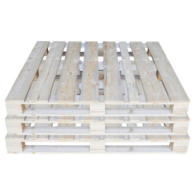 Harga yang pantas Empat sisi pallet kayu Eropa Ukuran garpu Perputaran pallet kayu daur ulang on line