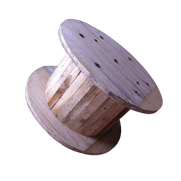 4 Way Wooden Cable Reel Bulat Besar Kayu Kabel Spool Digunakan untuk Kabel