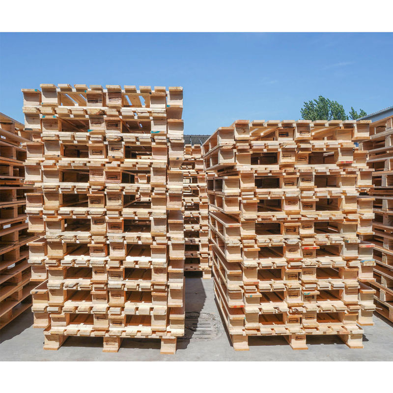 4 Way 2 Way Pallet Kayu Empat Way Pallet Kayu Untuk Pengangkutan Barang