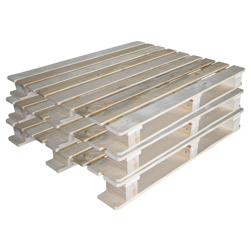 48X40 Palet Kayu Fumigasi 4 Way Entry Type Palet Kayu Pine