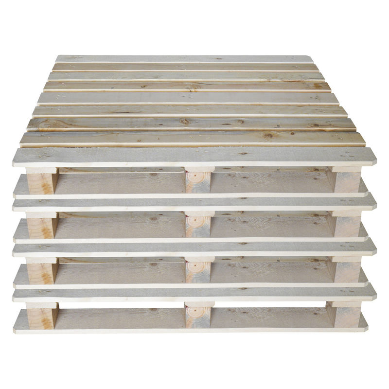 Penyimpanan 4 Way Entry Palet Kayu Euro Eco Friendly Palet Fumigasi untuk Ekspor