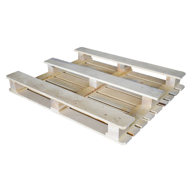 Penyimpanan 4 Way Entry Palet Kayu Euro Eco Friendly Palet Fumigasi untuk Ekspor