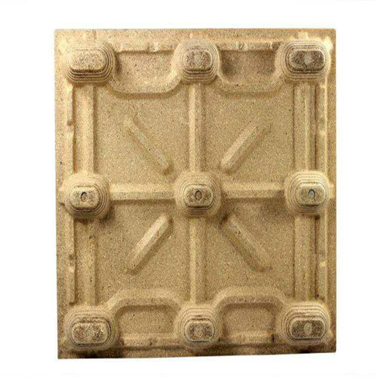 Fumigasi Free Press Palet Kayu Ukuran Euro Compress Palet Molded Palet Tray