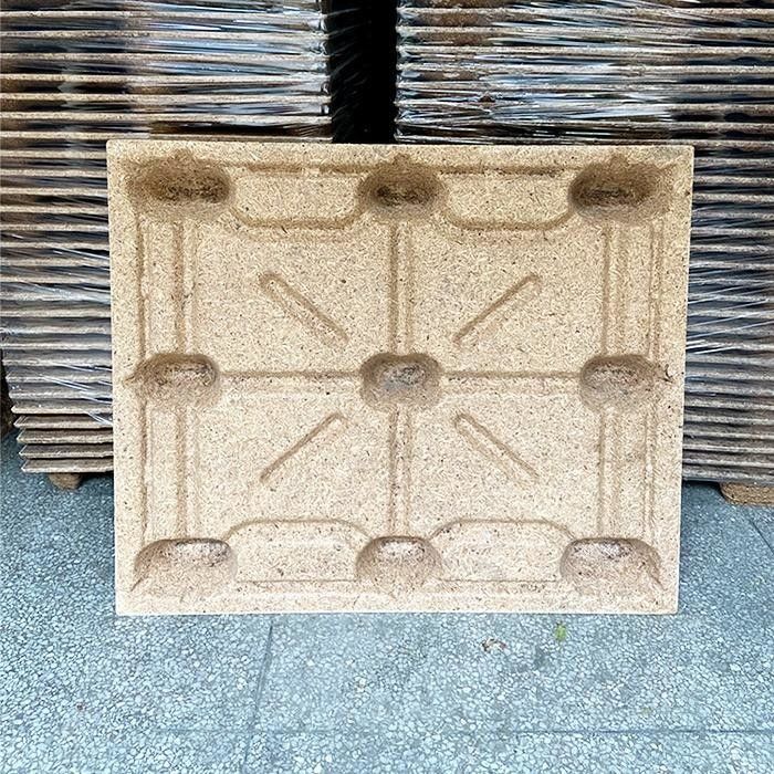 Fumigasi Free Press Palet Kayu Ukuran Euro Compress Palet Molded Palet Tray