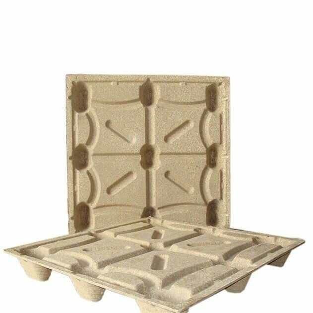 Fumigasi Free Press Palet Kayu Ukuran Euro Compress Palet Molded Palet Tray