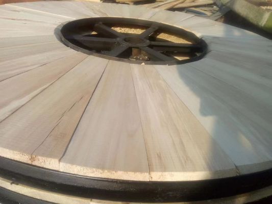 Harga yang pantas Tahan lama Big Wooden Wire Spool Bulat Kabel Listrik Reel Kayu 1500mm on line
