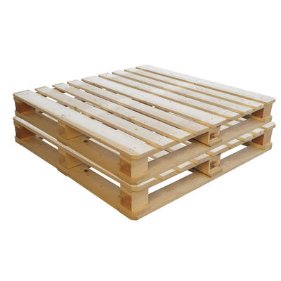 Harga yang pantas Industri Pallet Kayu Fumigasi Digunakan Kembali 40 X 48 4 Way Pallet on line
